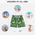 thumbnail image 6 of joogoo Boys Swim Trunks Avocado Fruit Leaves Beach Board Shorts Drawstring Swimsuit L, 6 of 6