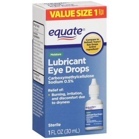 Equate Moisture Lubricant Eye Drops, 1 fl oz - Walmart.com