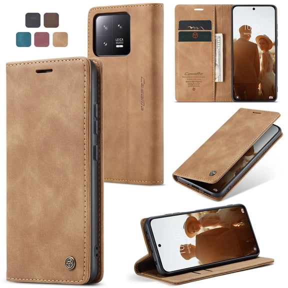 Leather Wallet With Card Holder Zipper Phone Case For Xiaomi 10T PU Leather Magnetic Handbag Zipper Pocket Card Slots
