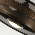 thumbnail image 4 of Parrot Uncle 21" Industrial 3-Blade Drum Ceiling Fan with Remote and LED Light, 3000K LED Ceiling Fan, 4 of 13