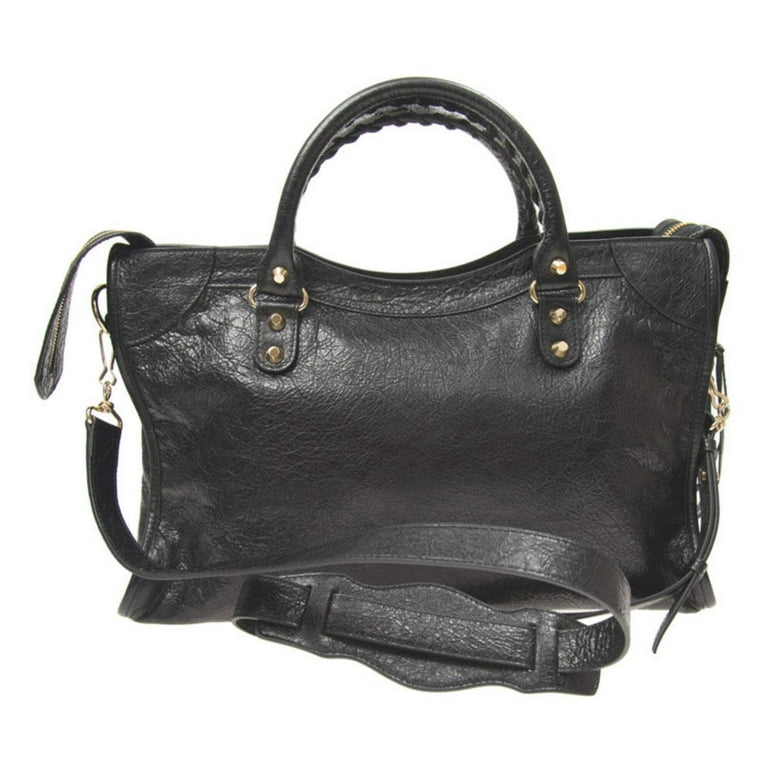 Balenciaga Classic City Grey Shiny Arena Leather Shoulder Balenciaga Classic City Grey Shiny Arena Leather Shoulder