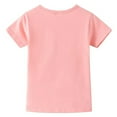 thumbnail image 5 of Kiijoy Little Girls Solid Short Sleeve Heart Pocket T Shirt Kids Active Tee Shirt, 5 of 7