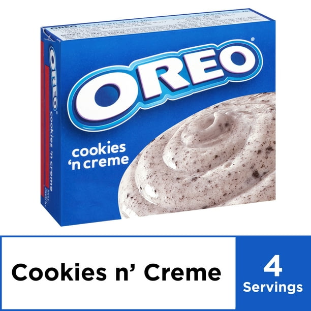 JellO Oreo Cookies n' Creme Instant Pudding Mix, 4.2 oz Box Walmart