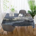 thumbnail image 5 of SKYSONIC 60”x90" Square Tablecloth with Winter Snow Shoreline Prints, Anti-Wrinkle and Smooth Table Cloth for Kitchen/Home Decoration, 5 of 7