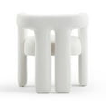 thumbnail image 5 of Sloane Bone White Upcycled Fabric Chair, 5 of 8