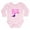 Petal Pink, variant on CafePress - Girls Like Dinosaurs Too RAWRRHH Body Suit - Long Sleeve Cotton Baby Bodysuit