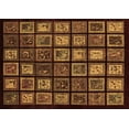 thumbnail image 1 of Ahgly Company Indoor Rectangle Abstract Brown Modern Area Rugs, 5' x 8', 1 of 4