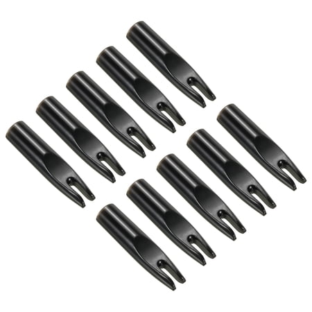 Archery Arrow Nocks 6mm 0.236 Inner Dia. Glue on Arrow Nock Replacement Black 60 Pack