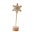 thumbnail image 1 of Escultura de hoja Figura de hoja Nórdica Moderna con base de madera Estatua de hoja de metal Hoja Estilo F, 1 of 9