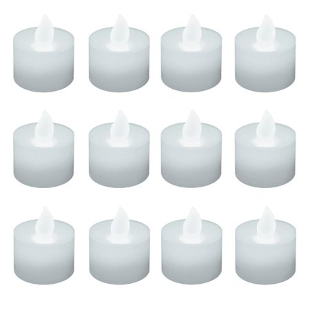 Club Pack of 12 Battery Operated LED Ultra Bright White Tea Light Candles