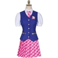 thumbnail image 2 of Movie Princess Charm School Delancey Wen  Woman Top Skirt Suit JK Uniform Halloween Costume, 2 of 7