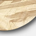 thumbnail image 2 of Designart 'Retro Airplanes Sepia' Traditional Metal Circle Wall Art, 2 of 3