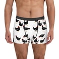 thumbnail image 2 of Goofa Funny Chicken Printed Men's Boxer Briefs Underwear, Moisture-Wicking Underwear, Trunk,Soft and Breathable Cotton Underwear-, 2 of 9