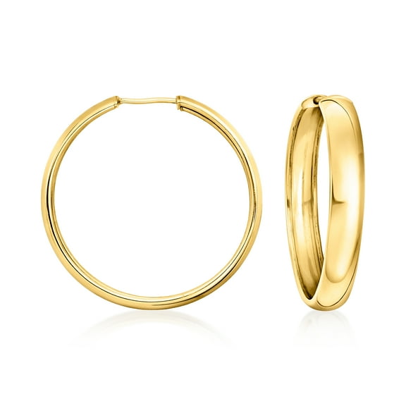 Ross-Simons 18kt Gold Over Sterling Endless Hoop Earrings, Women's, Adult