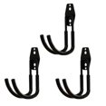 thumbnail image 1 of 3pcs Multi-function Tool Hook Round Metal Wire Storage Hooks Wall Organizer, 1 of 4