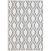 My Texas House Cotton Blossom 3'11" X 5'5" Gray High Low Outdoor Rug