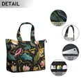 thumbnail image 3 of Flower Women's Large Weekend Travel Bag Moving Canvas Handbag Thick Double Layer Beach Weekend Travel Unisex Hospital Maternity Delivery with Toiletry Waterproof, 3 of 5