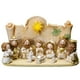 thumbnail image 1 of Conjunto de belén de resina, miniaturas de pesebre, estatua, adorno de mesa para el hogar. Blanco con base, 1 of 9