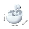 thumbnail image 6 of Oefntac Bluetooth Earbuds Wireless Bluetooth Earbuds Semi in Ear,50Hr Battery Playtime,Touch Control,Low Latency Gaming,Multi Device Compatible, 6 of 9