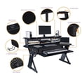thumbnail image 2 of Musiea EX100 Series Music Recording Studio Desk Workstation w/3 x 4U Rack, 2 of 5