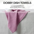 thumbnail image 6 of HEIRLOOM COMFORT Burgundy Wine Kitchen Towels (3 Pack), 100% Cotton, Diamond Weave Design, Super Absorbent & Durable Dish Cloths, Quick Dry Towel Set for Drying Dishes, Everyday Kitchen Cleaning, 6 of 7