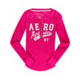 thumbnail image 2 of Camiseta gráfica Aeropostale Atletismo Henley mujer rosa XS, 2 of 2