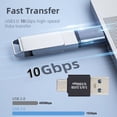 thumbnail image 6 of CY USB3.0 Type A Male to USB 3.1 Type C Male Data 10Gbps Charge Adapter for Laptop Phone, 6 of 8
