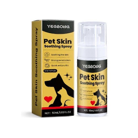 Pet Skin Spray Dog & Cat Skin Care Spray, Soothing Spray Cleansing & Softening Skin, Soothing Anti-Itch Spray Nourishing Spray