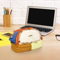 thumbnail image 3 of Organizador de estuche de lápices para carpa de gran capacidad | Bolsa de lona con cremallera y correa ajustable | Bolsa de almacenamiento impermeable y duradera de varios compartimentos | Portátil, 3 of 6