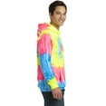 thumbnail image 2 of Port & Company Tie Dye Pullover Hooded Sweatshirt-S (Neon Rainbow), 2 of 2