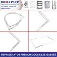 thumbnail image 5 of Whole Parts Refrigerator French Door Seal Gasket Assembly, Gray Color, Part# DA97-12522J - Replacement & Compatible with Some Samsung Refrigerators, 5 of 8