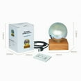 thumbnail image 6 of 3D glass night light usb power table lamp wooden base, 9 cm diameter, 6 of 8