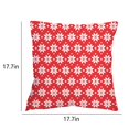 thumbnail image 3 of 18x18 Inch Flax Christmas Pillow Covers 2PCS Red and Green Xmas Tree ,Snowflakes, Reindeer,Snowman Pillows for Holiday Christmas Decor Sofa Bedroom Party, 3 of 4