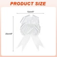 thumbnail image 2 of 15pcs 5 Inch Large Pull Bow Big Gift Wrapping Bows Ribbon White for Wedding Car Christmas, 2 of 6