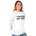 thumbnail image 4 of Unicorns Are Lame Said Nobody Ever Women's Long Sleeve T Shirt Brisco Brands M, 4 of 6