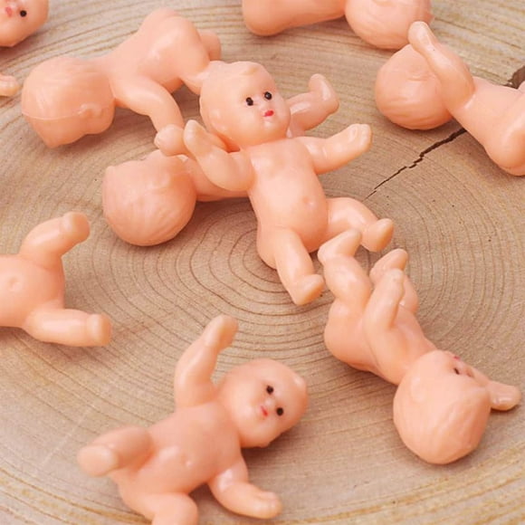 Xinhuidalsq 1.2"" King Cake Babies Mini Bebés De Plástico Para Baby Shower Juego De Cubitos De Hielo/Partido Favor King Cake/Party Pet King Cake/King Cake Baby/King Cake Baby/Plastic Baby (Latín)