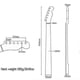 thumbnail image 3 of 22 Fret Electric Guitar Neck Canadian Maple Fretboard Handle For TL Telecaster Back Centerline Design, 3 of 5