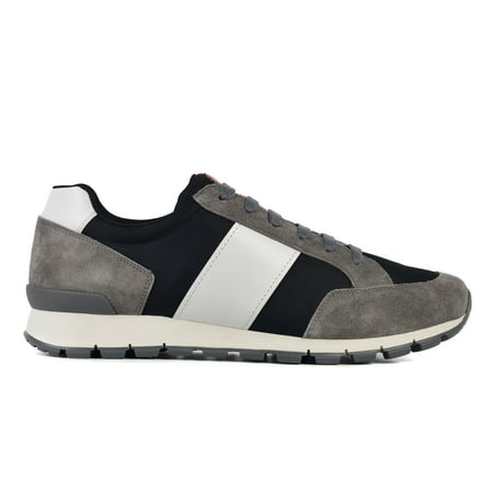 - Prada Men's Multicolor Suede Lace Up Running Round Toe Sneakers