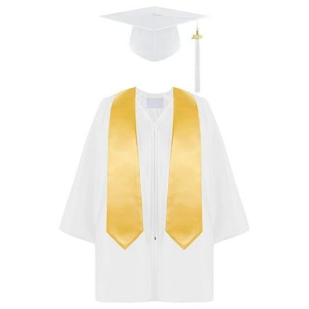 4-Piece Kindergarten Graduation Set with Gown Cap & Stole | 2025 Commemorative Tassel | Preschool & Nursery Ceremony Attire for Toddlers