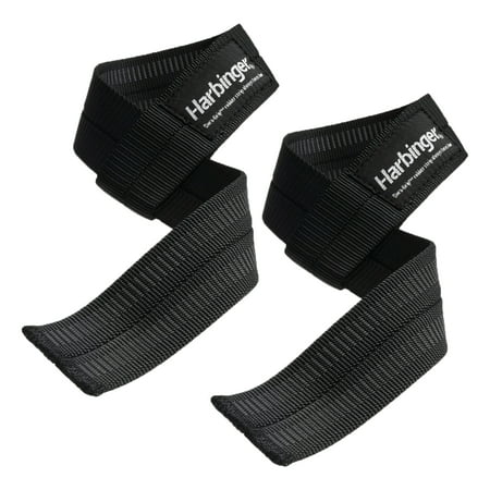 Harbinger Big Grip No-Slip Nylon Lifting Straps with DuraGrip (Pair),