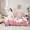 Pink L, variant on Homewish Girly Pink Monogrammed B Twin Bedding Sets 7-Piece for Women, Valentines Day Bedding Comforter Set, Spring Garden Rose Reversible Sheet Sets, Breathable Home Decor