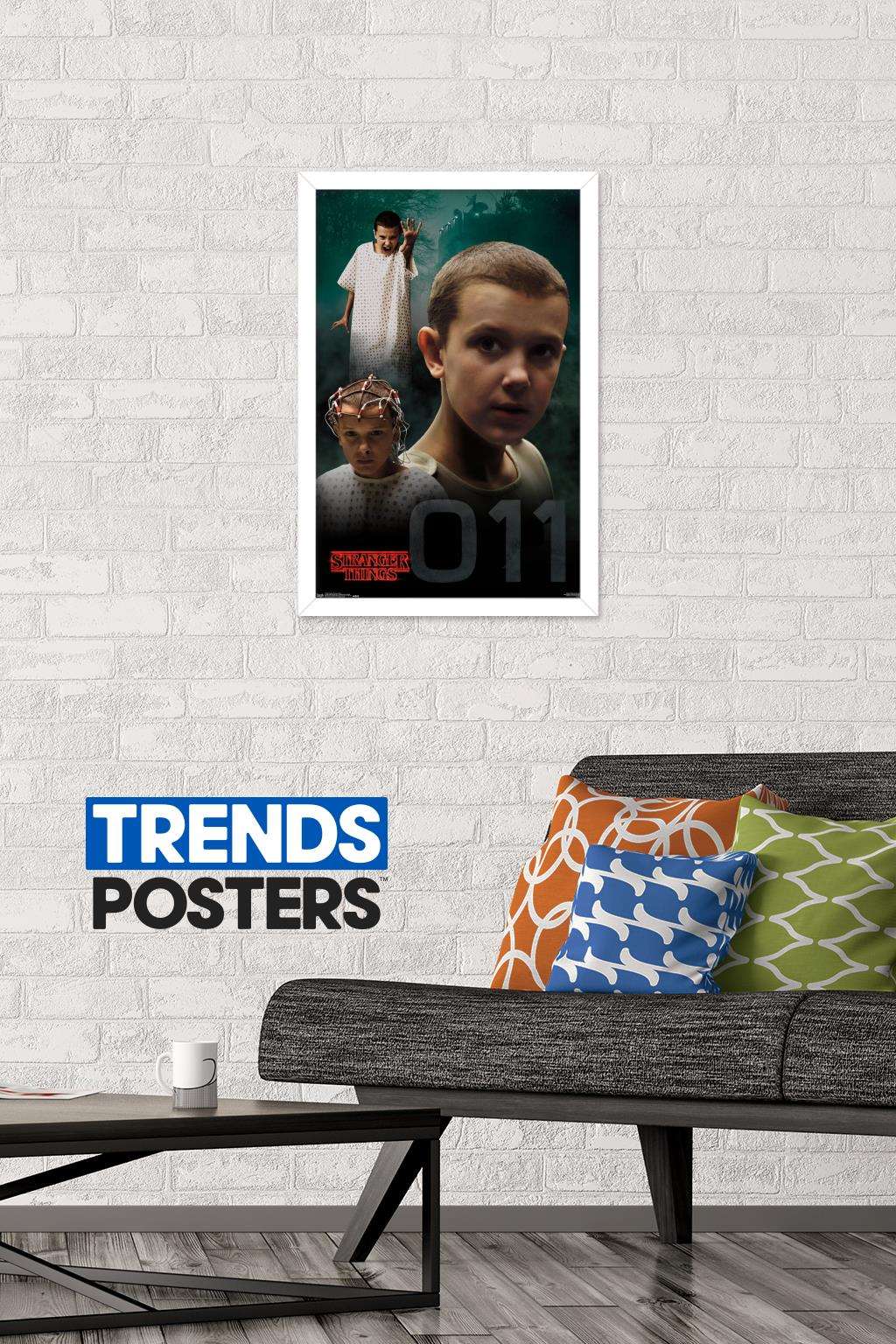 Netflix Stranger Things - Eleven Wall Poster, 14.725" x 22.375", Framed