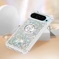 thumbnail image 5 of Case for Google Pixel 9, Google Pixel 9 Case Glitter with Ring Holder Stand,Clear TPU Cute Love Moving Quicksand Sparkle Shockproof Liquid Phone Case for Google Pixel 9/9 Pro Sliver YBZ, 5 of 7