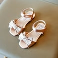 thumbnail image 5 of URMAGIC Girls Sandals Open Toe Summer Flats Dress Sandals Shoes Toddler/Little Kid/Big Kid, 5 of 11