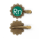 thumbnail image 1 of Quimica elementos periodo mesa gas raro radon RN Tocado de pieza de pelo de horquilla de flor de metal vintage, 1 of 3