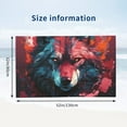 thumbnail image 2 of Red Flame Wolf Head Bath Towel, Highly Absorbent towels for bathroom Quick Drying Microfiber Bath Towels for Body, Soft Shower Towels for Sport, Yoga, SPA, Gym 27x55in, 2 of 5