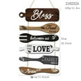 thumbnail image 2 of Bless The Food Before Us Sign Farmhouse Kitchen Wall Decor Dining Room Decorations Collage Wall Rustic Hanging Wood Art Signs Housewarming Gifts for Kitchen Living Home, 2 of 5