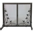 thumbnail image 1 of Dagan S522 Vine Design Panel Screen with Doors, Black, 1 of 1