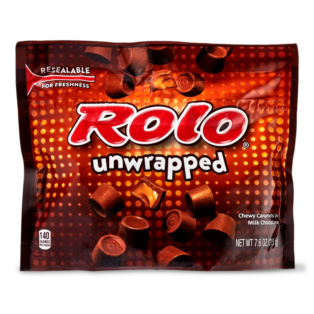 Rolo Creamy Caramels in Milk Chocolate Unwrapped, 7.6 oz