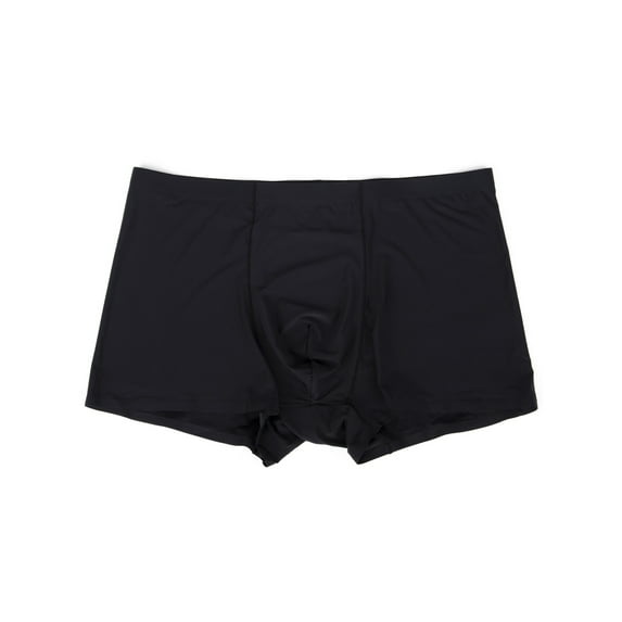 LELINTA Men's Underwear Breathable Long Leg No Ride-up Boxer Briefs for Men, Black